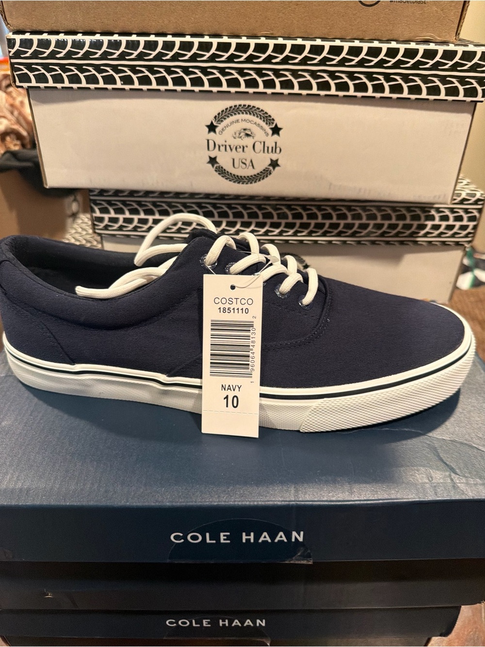 Izod Men’s Rangley Lace Up Fashion sneakers Navy Blue Size 10 M US